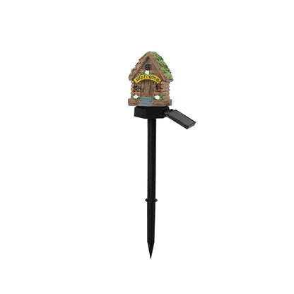 Solar Fairy-Tale Mushroom Cottage Garden Light-YH