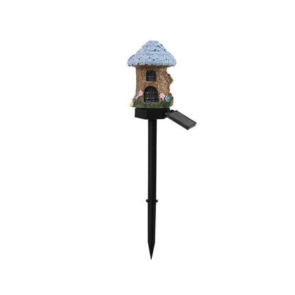 Solar Fairy-Tale Mushroom Cottage Garden Light-YH