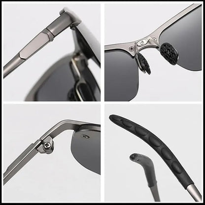 Rivemora™ HD Polarized Photochromic Sunglasses UV400 Protection | Retro Oversized Square | Unisex 2026 Essential  -YH