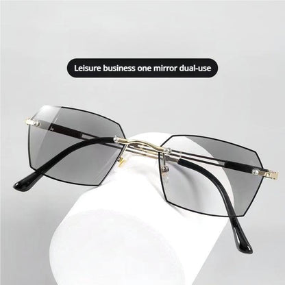 Frameless Progressive Smart Vision Glasses – Multi-Focus Clarity with Blue Light Protection