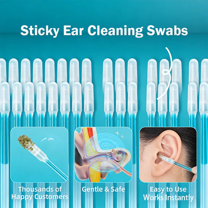 Sticky Ear Cleaning Sticks - Gentle, Visible Ear Care👂(24PCS)-YH