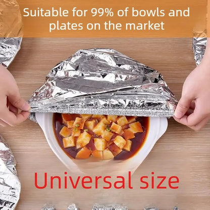 Food Container Aluminum Foil Heat-Retaining Cover(50 Pcs)-YH