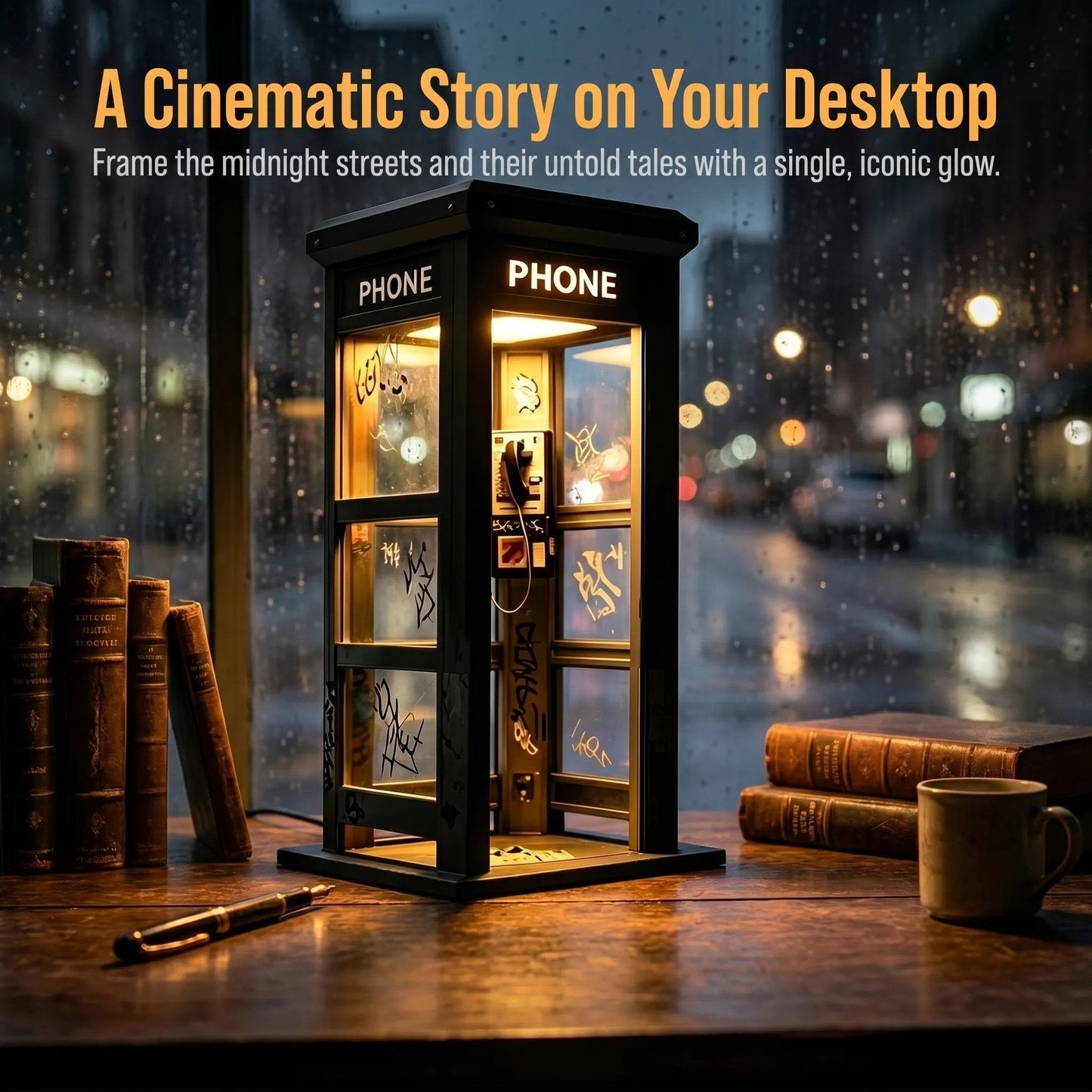 ✨Vintage Phone Booth Ambient Lamp-YH