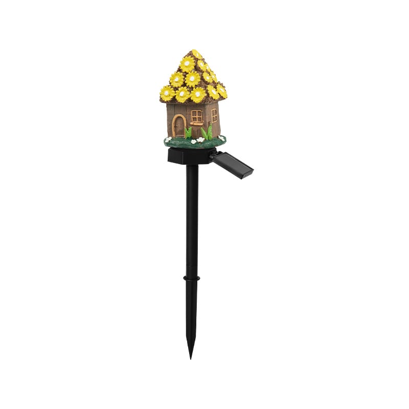 Solar Fairy-Tale Mushroom Cottage Garden Light-YH