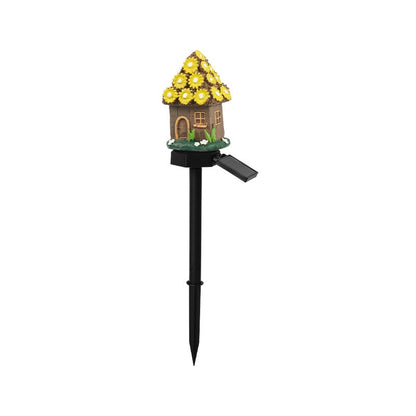 Solar Fairy-Tale Mushroom Cottage Garden Light-YH