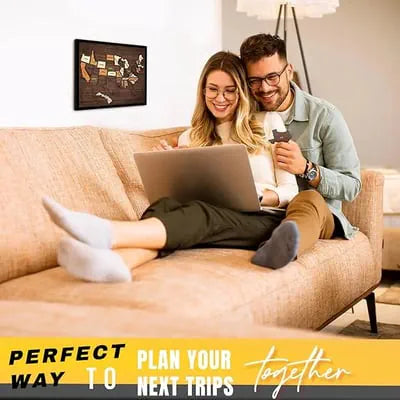 🔥Last Day 49% OFF -🇺🇸 Wooden USA Travel Map Puzzle🧩A Stylish Way to Track Your Journey-YH