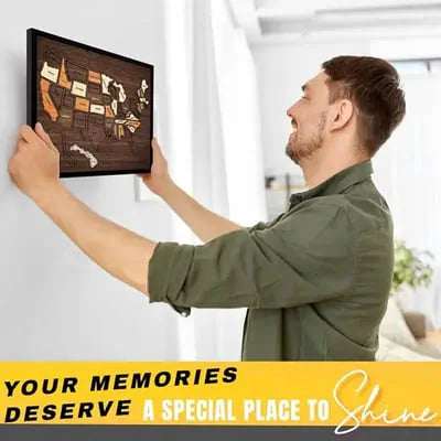 🔥Last Day 49% OFF -🇺🇸 Wooden USA Travel Map Puzzle🧩A Stylish Way to Track Your Journey-YH