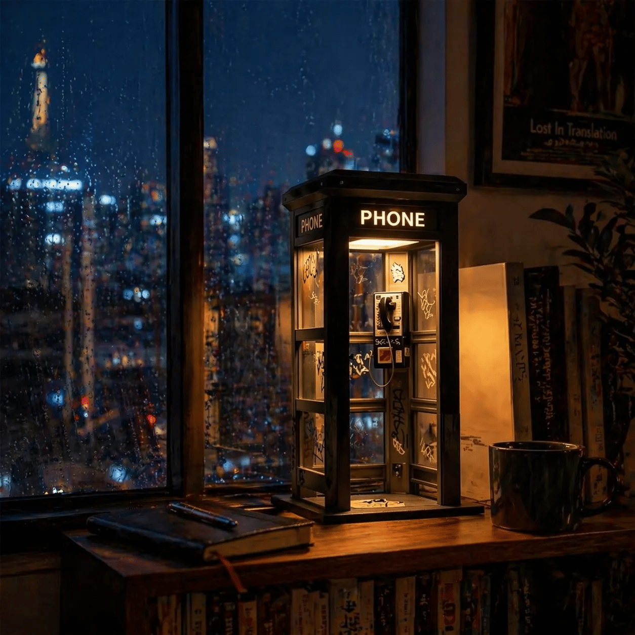✨Vintage Phone Booth Ambient Lamp-YH