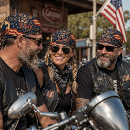 America 250 Cycling Pirate Hat / Biker Headwrap-YH