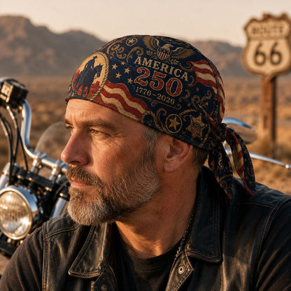 America 250 Cycling Pirate Hat / Biker Headwrap-YH