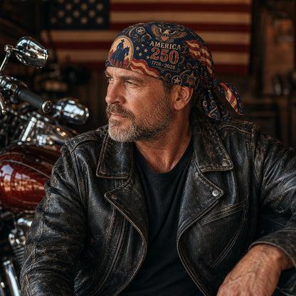 America 250 Cycling Pirate Hat / Biker Headwrap-YH