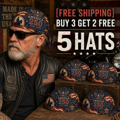 America 250 Cycling Pirate Hat / Biker Headwrap-YH