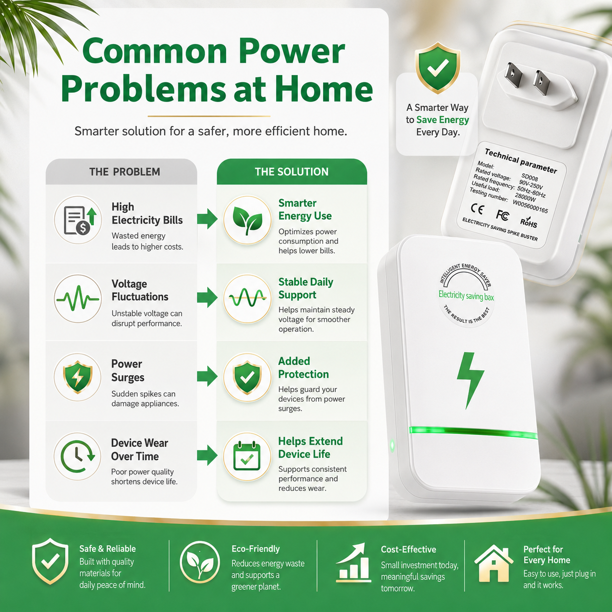 ⚡ Power Factor Saver – Cut bills & protect devices-YH