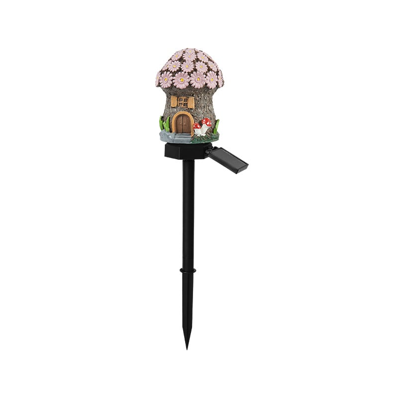 Solar Fairy-Tale Mushroom Cottage Garden Light-YH