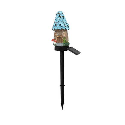 Solar Fairy-Tale Mushroom Cottage Garden Light-YH