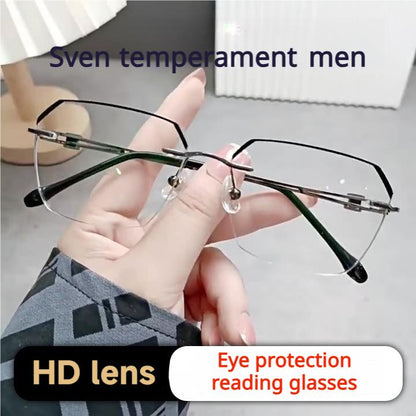 Frameless Progressive Smart Vision Glasses – Multi-Focus Clarity with Blue Light Protection