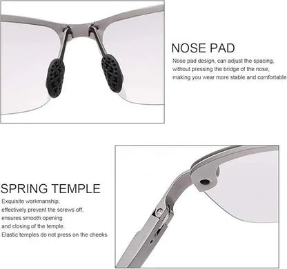 Rivemora™ HD Polarized Photochromic Sunglasses UV400 Protection | Retro Oversized Square | Unisex 2026 Essential  -YH