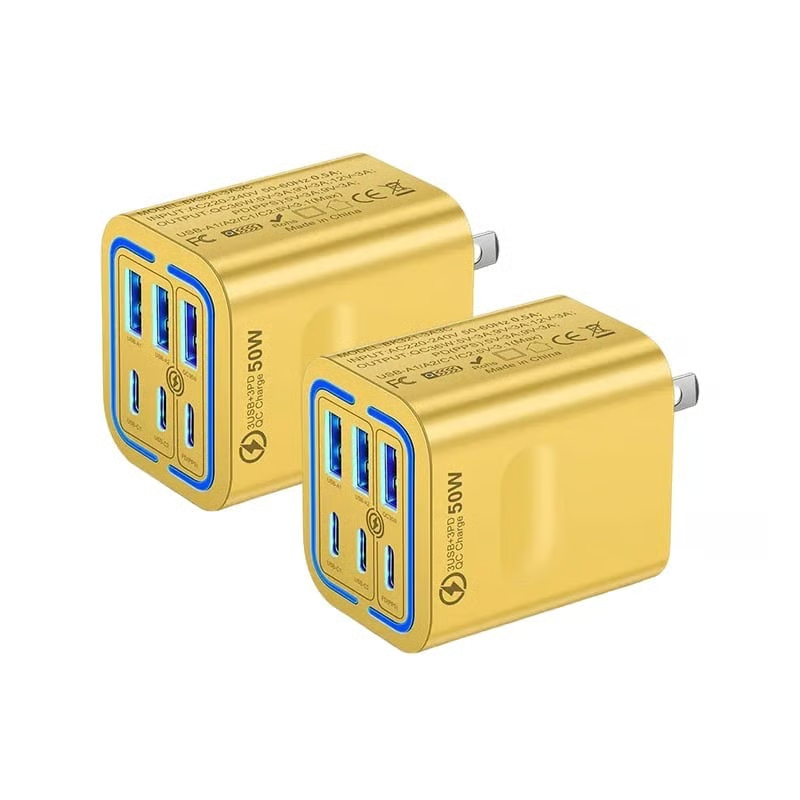 US Plug-Yellow*2